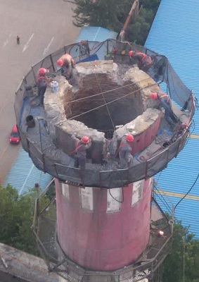 哈尔滨烟囱膨胀破碎拆除法