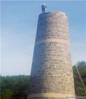 烟囱人工拆除活动脚手架的制作与安装