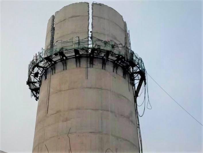 水泥烟囱拆除的几种方案