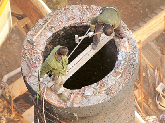 烟囱人工拆除技术