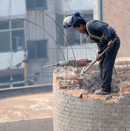 邵阳烟囱拆除-邵阳烟囱人工拆除