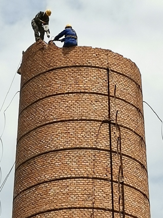 烟囱人工拆除实施方案 技术分享