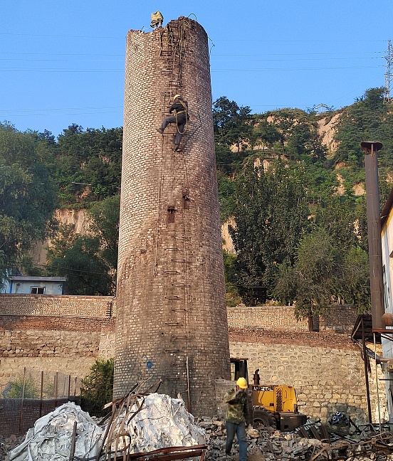 ?烟囱人工拆除专项施工方案