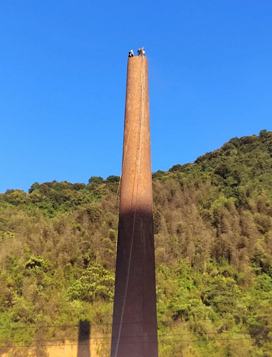 废弃烟囱人工拆除的正确方法？