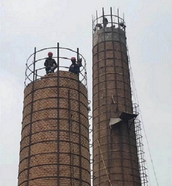 废弃烟囱拆除-裂缝烟囱怎么安全拆除？