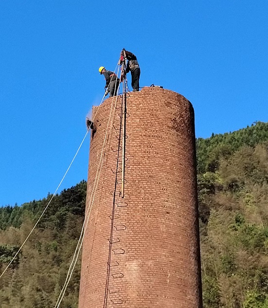 重庆烟囱拆除常见的施工方法