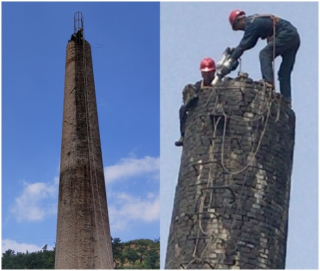 东兴烟囱拆除-废弃烟囱拆除势在必行！