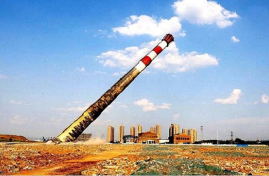 东兴烟囱定向爆破-放倒拆除烟囱开口大小如何计算？
