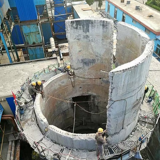 拆除烟囱公司拆烟筒环保解决方案
