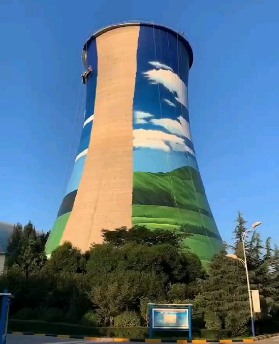 冷却塔美化彩绘:实用与美观的完美结合！