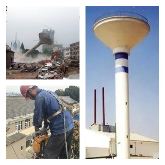 拆除废弃水塔，消除安全隐患，守护城市安全