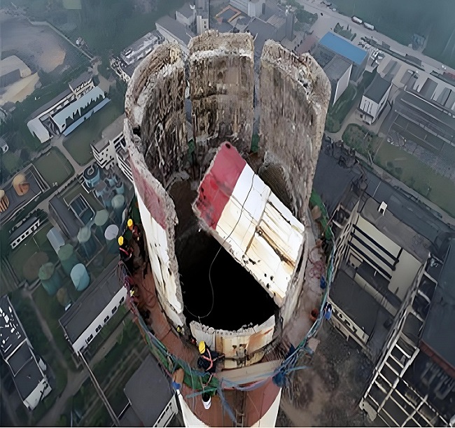 废弃烟囱拆除：安全与环保并重的城市更新工程